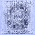 thumbnail image 1 of Ahgly Company Indoor Square Oriental Blue Industrial Area Rugs, 6' Square, 1 of 4