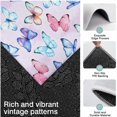 thumbnail image 3 of Light Purple Butterfly Pattern Kitchen Rugs Sets Of 3,Kitchen Runner Rugs Non Skid Washable,Decorative Kitchen Floor Mats for Kitchen,Sink,Laundry,17"x30"+ 17"x47" + 17"x59", 3 of 6