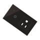 thumbnail image 1 of Naiovety Enchufe de pared inteligente enchufe de EE. UU. WiFi temporizador inalámbrico Control remoto interruptor de pantalla táctil toma de corriente Electrodomésticos negro Enchufe de EE. UU. Naiovety HA005243-04, 1 of 6