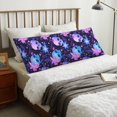 thumbnail image 4 of Naloa Skull starry sky flower leaf Body Pillow Cover, Pillowcases with Hidden Zipper Breathable Long Pillow Case (Pillows are not included,20x54 inch), 4 of 7