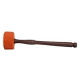 thumbnail image 1 of Palo de mazo de fieltro de madera dura hecho a mano para cuenco de canto de budismo tibetano (naranja), 1 of 10
