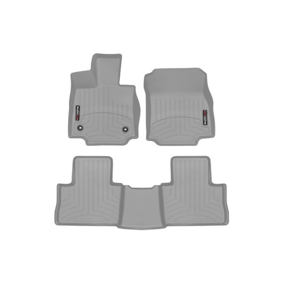 WeatherTech Custom Fit FloorLiners compatible with 2019-2025 Toyota RAV4 - 1st & 2nd Row, Grey