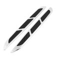 thumbnail image 1 of Unique Bargains 2 Pcs Car Decor Silver Tone Black 36.5cm 14.3' Air Flow Vent Fender 3D Sticker, 1 of 1
