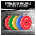 thumbnail image 5 of Weight Plates for Barbell 2 Inch - Multicolor - 10/15/25/35/45/55lb Rubber Plates for Home Gym, Weightlifting, and Strength Training, Single, Pair and Sets, 5 of 6