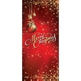 thumbnail image 2 of My Door Decor 285906XMAS-007 36 x 80 Po Ornements Rouges devant la Porte Bannière Murale Decor&44; Multi Couleur, 2 of 6