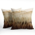 thumbnail image 2 of Fall Misty Forest Throw Pillow Covers 18x18 Inch Set of 2 Brown Mountain Woodland Decorative Pillow Cases Nature Pine Trees Farmhouse linen Square Cushion Cover for Home Sofa Couch Bed Patio, 2 of 6