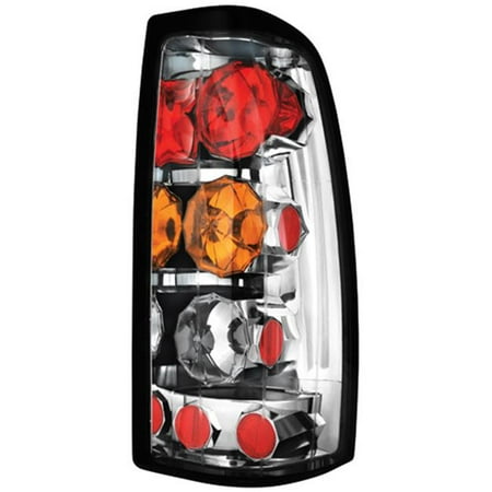 Amber Clear Crystal IPCW CWT-CE3039CA Chevrolet Silverado 1999 - 2002 Tail Lamps, Crystal Eyes Clear, Amber & Red ()
