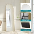 thumbnail image 3 of EDX Gold 64"x21" Arched Full Length Mirror with Metal Frame, Full Body Floor Mirror, Free-Standing Wall-Mounted Hanging, 3 of 7