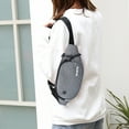 thumbnail image 5 of Harlier Large Crossbody Fanny Pack with 2-Zipper Pockets, Gifts for Enjoy Sports Festival Workout Traveling Running Casual Hands-Free Wallets Waist Pack Phone Bag Fits All Phones (Gray), 5 of 8