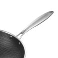 thumbnail image 5 of Stainless Steel Wok Stainless Steel Wok Pan 3 Layer Stainless Steel Wok  Stainless Steel Wok Wok Pan Stainless Steel Wok Pan Double Sided  3 Layer Prevent Sticking Easy Cleaning, 5 of 5