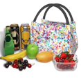 thumbnail image 3 of Vsdgher Colorful Watercolor Dots Print Insulated Bags, Insulated Cooler Bag Totes for Hot or Cold Food Bring or Delivery, 3 of 6