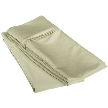 Superior 1200 Thread Count Single-Ply Egyptian Cotton Solid Pillowcase Set