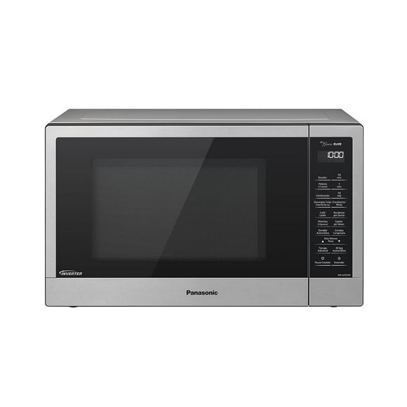 Horno Panasonic Microondas Inverter y Grill 2 en 1 modelo NN-GT67KSRPH, capacidad de 1.1 pies cúbicos, Plateado