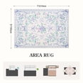 thumbnail image 5 of Lahome Washable 5'x7' Floral Bow Area Rug, Purple Rugs for Living Room, Soft Ultra-Thin Non-Slip Carpet for Girls Bedroom Nursery Dorm Kids Room Playroom, Purple, 5 of 10