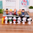 thumbnail image 1 of 12 figuras de dibujos animados de Snoopy, pequeños adornos creativos para el escritorio del hogar y el dormitorio, regalos de cumpleaños para niños y niñas, 1 of 6