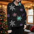 thumbnail image 3 of Hvot&aat Christmas Shirts for Women Fall Winter Long Sleeve Ugly Christmas Sweater Cardigans, 3 of 5