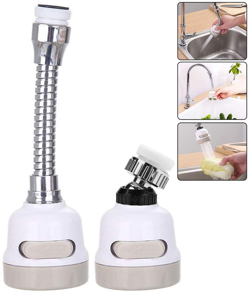 Color : Black ZHENGYAQI-PHONE CASE Rotatable Adjustable Kitchen Water Tap Filter Faucet Extender Household Booster Shower Head Sprinkler Extension Bathroom Accessories
