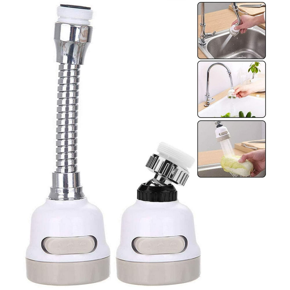 360° Rotatable High Pressure Sink Sprayer Head, Universal ABS Splash