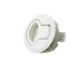thumbnail image 3 of Bateau Flush Pull Slam Lock Hatch Rond Pull Lock Blanc Plastique Rond pour RV Bateau Pont Marin Hatch 1/4" Quincaillerie Armoire de Porte Pack de 2PCS, 3 of 6