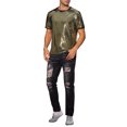 thumbnail image 2 of Camiseta de lentejuelas INSPIRE CHIC para hombres, camiseta metálica de manga corta para fiestas, camisetas brillantes de club a la moda, 2 of 5