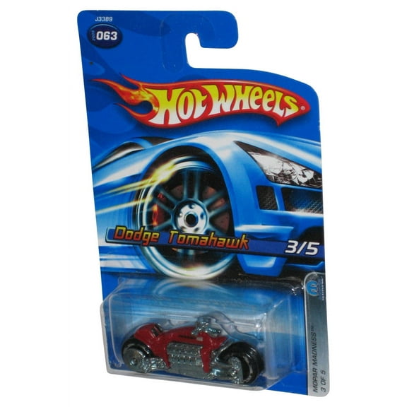 Hot Wheels Mopar Madness 3/5 (2006) Red Dodge Tomahawk Car #063