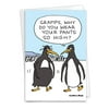 1 Funny Retirement Card with Envelope - Penguin Pants C6369RTG