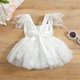 thumbnail image 2 of Gibobby Pañalero de algodón de malla de encaje de plumas sin mangas para niñas pequeñas, ropa de moda para niños(Blanco, 6-9 Meses), 2 of 5