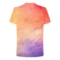 thumbnail image 4 of Rloper-Lop Tie Dye Sport Shirts for Men Crewneck Short Sleeve T-Shirts Gradient Color Print Tees Fashion Vacation Beach Tops, 4 of 5