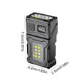 thumbnail image 2 of Llavero con luz LED COB SMD con clip para gorra y carga USB, linterna LED, luz de trabajo giratoria, 2 of 8