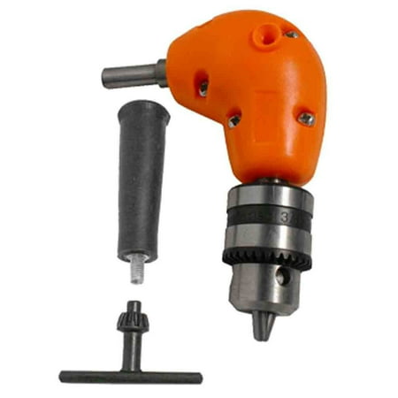 Right Angle Drill Attachment Chuck Adapter Electric Power Cordless 3/8 90 Degree, Perfect for Hard to Reach Angles! Use to get to those hard to reach angles. Attaches to.., By GRIPCALAJATE From