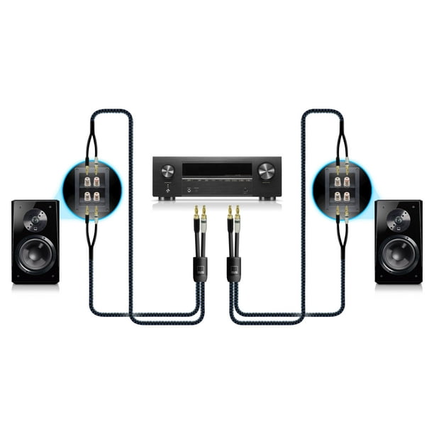 Cable de altavoz SVS SoundPath Ultra Bi-Wire de 6 m con espadas