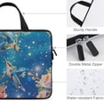 thumbnail image 3 of Werpe Bird Flower Sky Diving Fabric Tablet Cover Neoprene Laptop Carrying Bag 17inch, 3 of 5