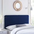 thumbnail image 2 of Tufted Headboard, King Size, Velvet, Blue Navy, Modern Contemporary Urban Design, Bedroom Master Guest Suite, 2 of 10