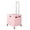 Pink, variant on WOOW DEPOT 100lbs Folding Shopping Cart Utility 70L Large Capacity Tote Bin Portable Trolley Grocery Rolling Basket w/ Detachable Lid Adjustable Alloy Handle Wheels Brakes