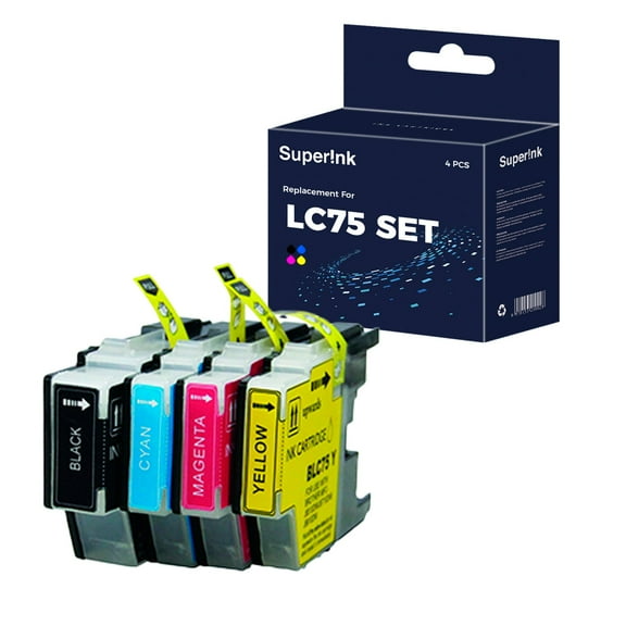 Compatible Brother LC75 Ink Cartridge Set by Superink