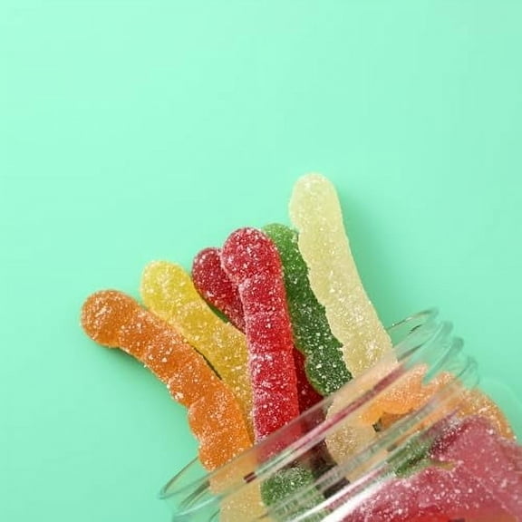 Gummy Worms - Sour Gummy Worms -12 oz Jar - Sour Gummies Candy - Gummy Candies Mix - Fun and Delicious Gummy Snack - Fruity Candy