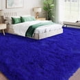 thumbnail image 3 of Janvonne Area Rugs for Living Room，Soft Fluffy Shaggy Bedside Rug,Indoor Floor Carpet for Bedroom Dorms, Nursery Rooms, Home Decor,9x12ft,Bright Blue, 3 of 8