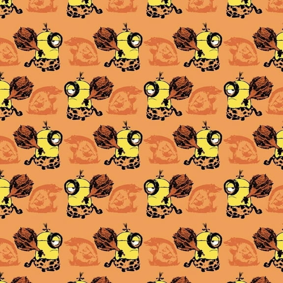 Despicable Me Orange Cro Minions Set 100% Cotton Quilting Fabric By The Yard