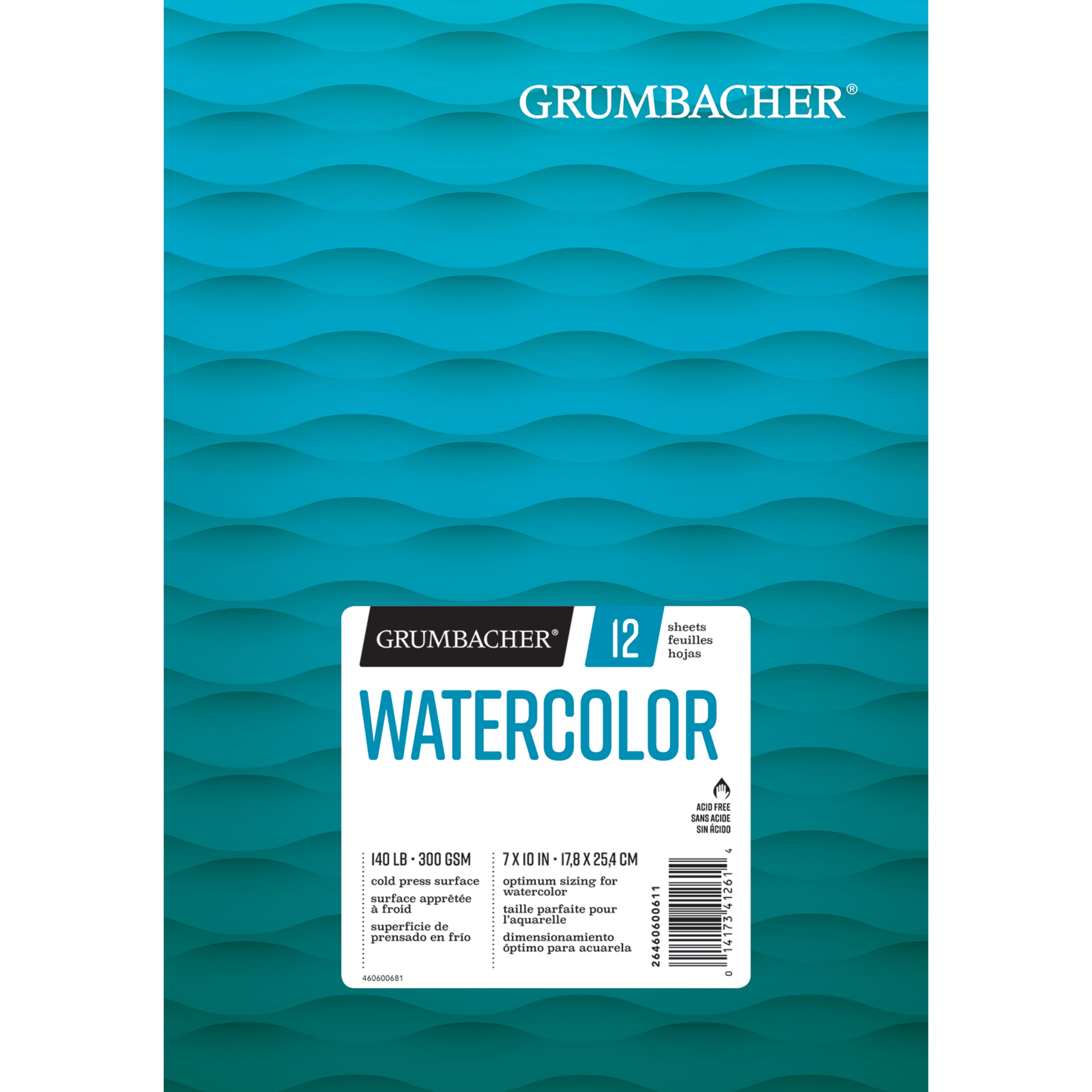 Grumbacher Watercolor Pad 7 X 10 12 Sheets Pad Walmart