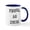 White/Navy Inside, variant on CafePress - Frunk Mug - 11 oz Ceramic Mug - Novelty Coffee Tea Cup