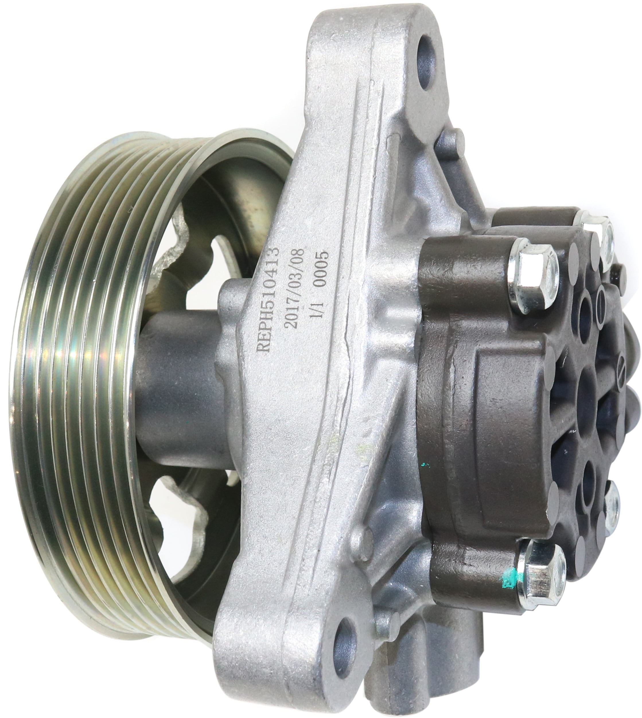 Power Steering Pump Compatible with 2008-2012 Honda Accord 4Cyl 2.4L With Pulley