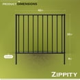 thumbnail image 6 of Zippity 3 ft. H x 3.5 ft W Zurich Poly-Steel No Dig Dog and Garden Fence Kit ZP19079 (2 Panels), 6 of 8
