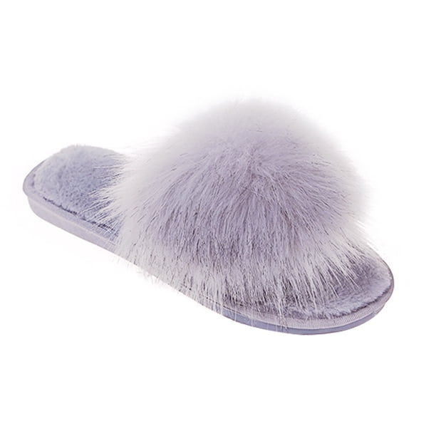 unbranded 1Par Pantuflas Abiertas Con Suela Antideslizante Y Material Plush
