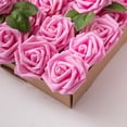 thumbnail image 4 of Bearachild Flor artificial Simulación Espuma Rosa Ramos de boda Centros de Fiesta de bienvenida al bebé Guirnalda Decoración Artesanía Rosa Bearachild HA084078-01, 4 of 6