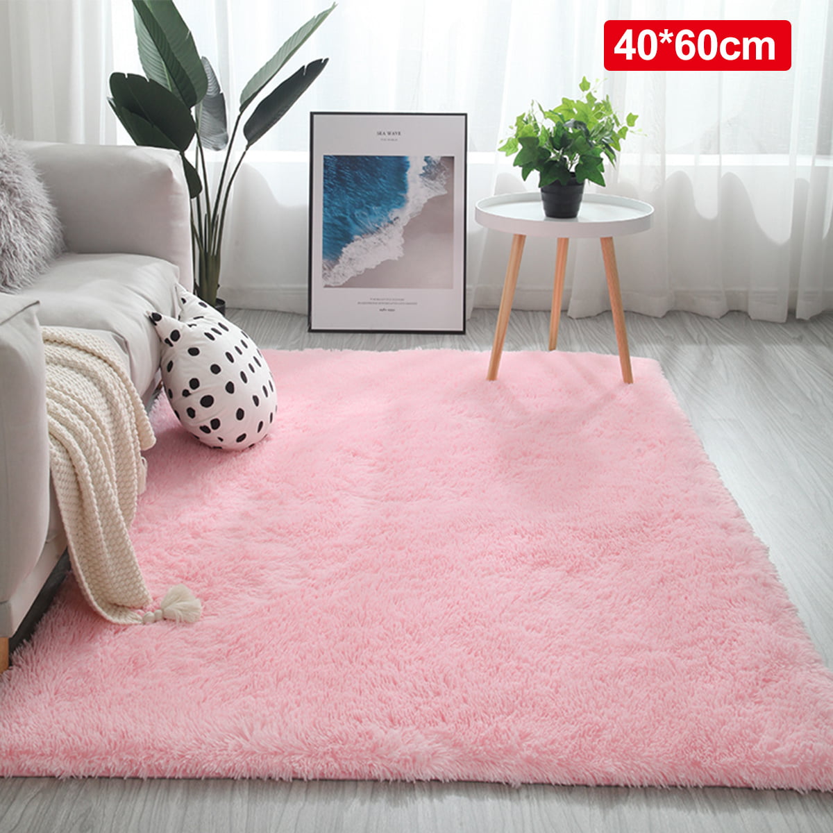 Details about   Rectangle Fluffy Rugs Anti-Skid Shaggy Area Rug Room Carpet Floor Mat Home Decor 