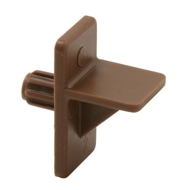 Slide-co Shelf Support Peg, 1/4 in., Brown Plastic (12-pack) Bracket