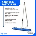 thumbnail image 6 of Tidy Tools Industrial Dust Mop for Floor Cleaning, Floor Mop Extendable Metal Handle, 18 Inch Cotton/Nylon Head, Blue, 6 of 8