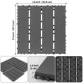 thumbnail image 2 of 44 Packs of Dark Gray Plastic Interlocking Decking Tiles - 12"x12" Waterproof Outdoor Flooring for Patio, Garden, and Pool Areas, 2 of 7