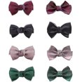 thumbnail image 1 of 8 hebillas de nudo para zapatos (sin clips), 4 colores, hechas a mano, de organza, con lazo, para decoración de zapatos de boda, elegantes clips para zapatos., 1 of 6