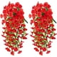 thumbnail image 1 of Guirnaldas de flores artificiales para decoración de paredes – Plantas colgantes artificiales con hojas para sala de estar, dormitorio, patio, balcón – Decoración de techo con varilla resistent, 1 of 5